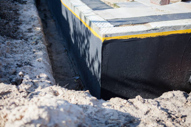 Professional Exterior Waterproofing technician working in Bellevue, WI